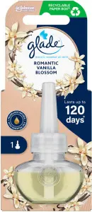 Glade náplň osvěžovače vzduchu Electric Scented Oil Romantic Vanilla Blossom, 20 ml Glade náplň osvěžovače vzduchu Electric Scented Oil Romantic Vanilla Blossom, 20 ml