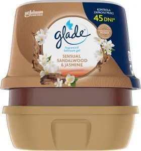 Glade osvěžovač vzduchu gel do koupelny Sensual Sandalwood & Jasmine, 180 g Glade osvěžovač vzduchu gel do koupelny Sensual Sandalwood & Jasmine, 180 g