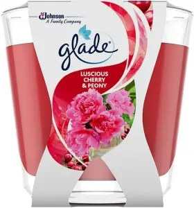 Glade svíčka vonná Decor Luscious Cherry & Peony, 70 g