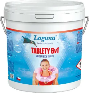 Laguna 6 v 1 multifunkční tablety pro celosezónní údržbu vody v bazénu, 3,2 kg