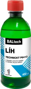 BALTECH technický líh P6413, plast 400 ml BALTECH technický líh P6413, plast 400 ml