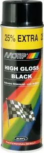 Motip 04005 sprej, univerzální autobarva, černá lesk, 500 ml