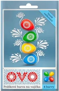 OVO sada práškových barev na vajíčka, 4 barvy