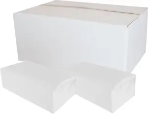 Papírové ručníky ZZ do zásobovače, 2vrstvé, extra bílé, 3000 ks