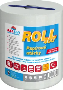 BALsoft Roll400 2vrstvé papírové utěrky, 76 m, 338 útržků, 1 role