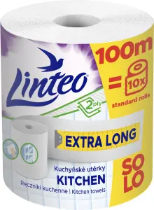 Linteo Mega 2vrstvé kuchyňské papírové utěrky, 100 m, 1 role