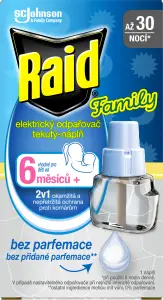 Raid Family náhradní tekutá náplň proti komárům, 30 nocí, 21 ml