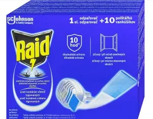 Raid Elektrický odpařovač, suchý polštářek 1+10 ks