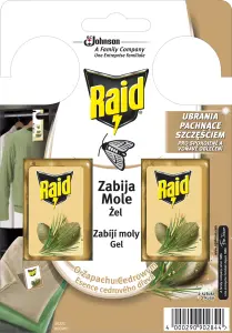 Raid háček proti šatním molům s vůní cedru, 2 ks Raid háček proti šatním molům s vůní cedru, 2 ks