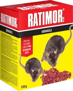 Ratimor Plus Bromadiolon nástraha na hlodavce, granule, 150 g