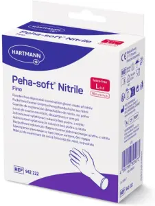 Peha-Soft nitrilové rukavice bez latexu, velikost L, 10 ks