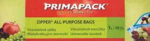 Primapack Zipper víceúčelové sáčky 1 l, 15 ks