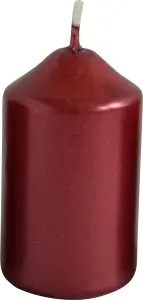 Bony adventní svíčka bordó metalická 40 × 60 mm, 4 ks