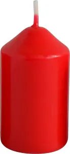 Bony adventní svíčka červená 40 × 60 mm, 4 ks