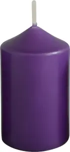 Bony adventní svíčka fialová 40 × 60 mm, 4 ks