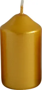 Bony adventní svíčka zlatá 40 × 60 mm, 4 ks