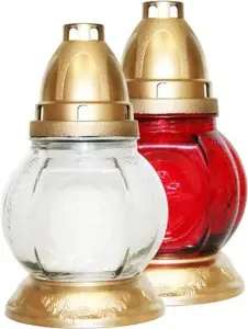 HABAčeK malá hřbitovní svíčka ve skle, 1 ks