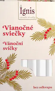 HABAčeK Vánoční svíčka na stromeček bílá, 12 ks