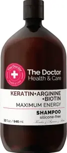 The Doctor Health & Care Keratin + Arginine + Biotin Maximum Energy keratinový šampon pro posílení a lesk vlasů 946 ml