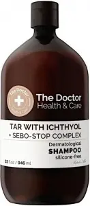 The Doctor Tar with Ichtyol šampo proti nadměrnému tvoření mazu a proti lupům, 946 ml
