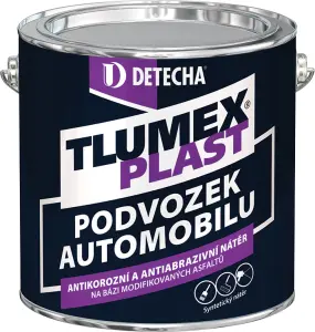 Tlumex Plast antikorozní barva na auto a podvozek, černá, 2 kg