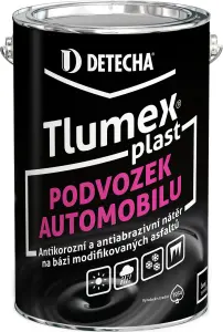 Tlumex Plast antikorozní barva na auto a podvozek, černá, 4 kg Tlumex Plast antikorozní barva na auto a podvozek, černá, 4 kg