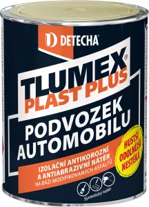 Tlumex Plast Plus antikorozní barva na auto a podvozek, černá, 0,9 kg