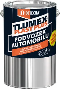 Tlumex Plast Plus antikorozní barva na auto a podvozek, černá, 4 kg