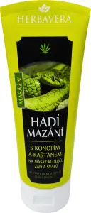 Herbavera Hadí mazání s konopím a kaštanem, 200 ml