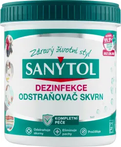 Sanytol dezinfekční odstraňovač skvrn na barevné prádlo, 450 g