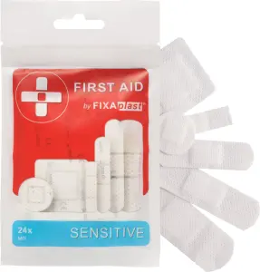 Fixaplast First Aid Sensitive mix náplastí, 24 ks