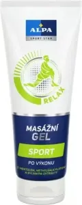 Alpa Sport Star Relax Sport po výkonu masážní gel s mentolem, methylsalicylátem a bylinný extrakty 210 ml