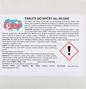 GO! All-in-One 5v1 tablety do myčky, 60 ks