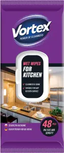 Vortex vlhčené čisticí ubrousky do kuchyně, 48 ks