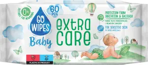 Go Wipes Baby Extra Care dětské vlhčené ubrousky, 60 ks