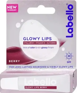 Labello Glowy Lips balzám na rty Berry OF30+, 10 ml