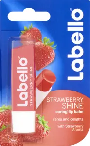 Labello Strawberry Shine jahodový balzám na rty, 4,8 g
