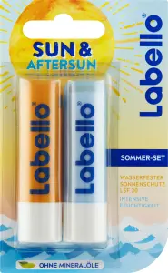 Labello Sun Protect + Hydro Care sada balzámů na rty, 2× 4,8 g
