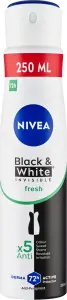 Nivea Black & White Invisible Fresh antiperspirant ve spreji, 250 ml