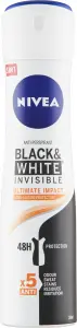 Nivea Black & White Invisible Ultimate Impact antiperspirant, 150 ml