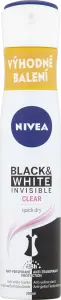 Nivea Black & White Invisible Clear antiperspirant, 200 ml