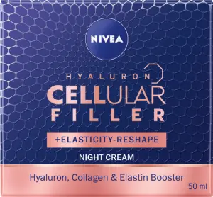 Nivea Hyaluron Cellular Filler Elasticity remodelační noční krém, 50 ml