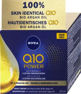 Nivea Q10 Power noční krém proti vráskám, 50 ml