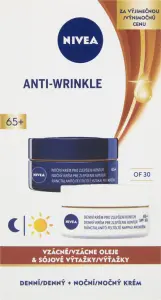 Nivea Anti-Wrinkle Contouring 65+ denní a noční krém pro zlepšení kontur, 2 × 50 ml
