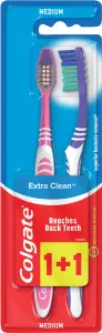 Colgate zubní kartáčky Extra Clean, střední tvrdost, balení 1+1