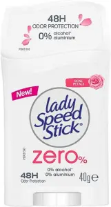 Lady Speed Stick Zero Rose Petals tuhý deodorant, 40 g