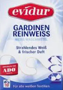 Evidur Gardinen Reinweiss – Prášek na bílé záclony 600 g Evidur Gardinen Reinweiss – Prášek na bílé záclony 600 g