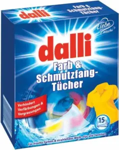 Dalli prací ubrousky proti zabarvení prádla, 15 ks Dalli prací ubrousky proti zabarvení prádla, 15 ks