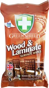 Green Shield úklidové vlhčené ubrousky na dřevo a lamináty, 50 ks