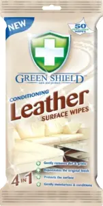 Green Shield úklidové vlhčené ubrousky na kůži a koženku, 50 ks
